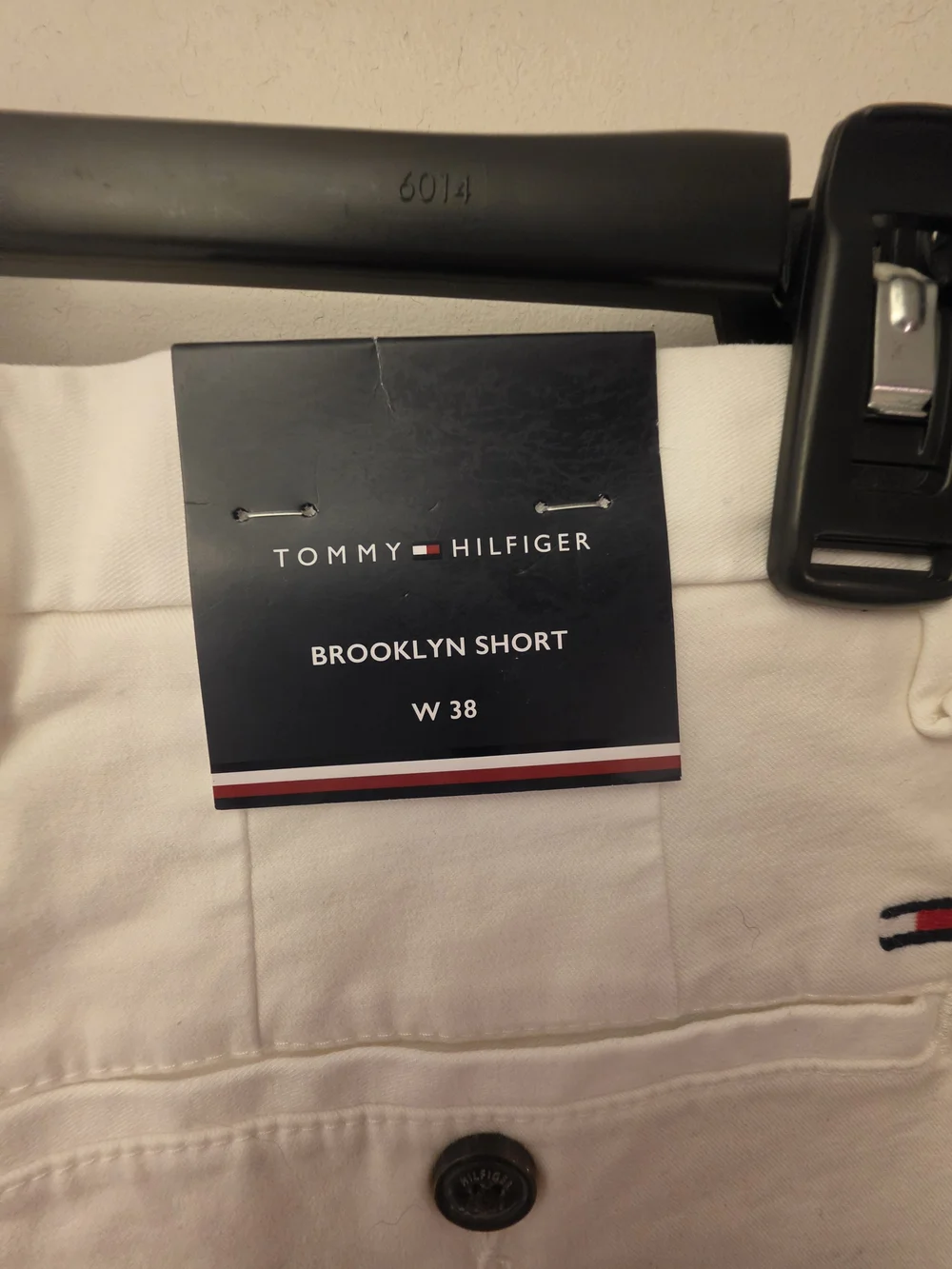 Tommy Hilfiger White Flat-Front Men's Shorts